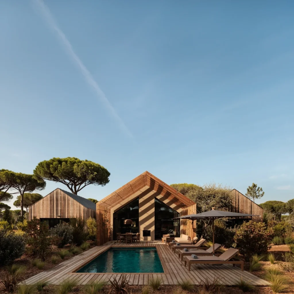 Sublime Comporta villas with private pool and modern wooden cabins in natural surroundings