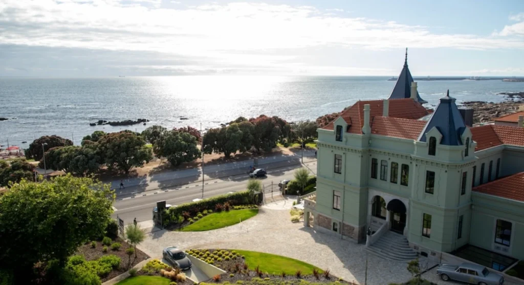 Vila Foz Hotel and Spa oceanfront property with historic architecture overlooking the Atlantic